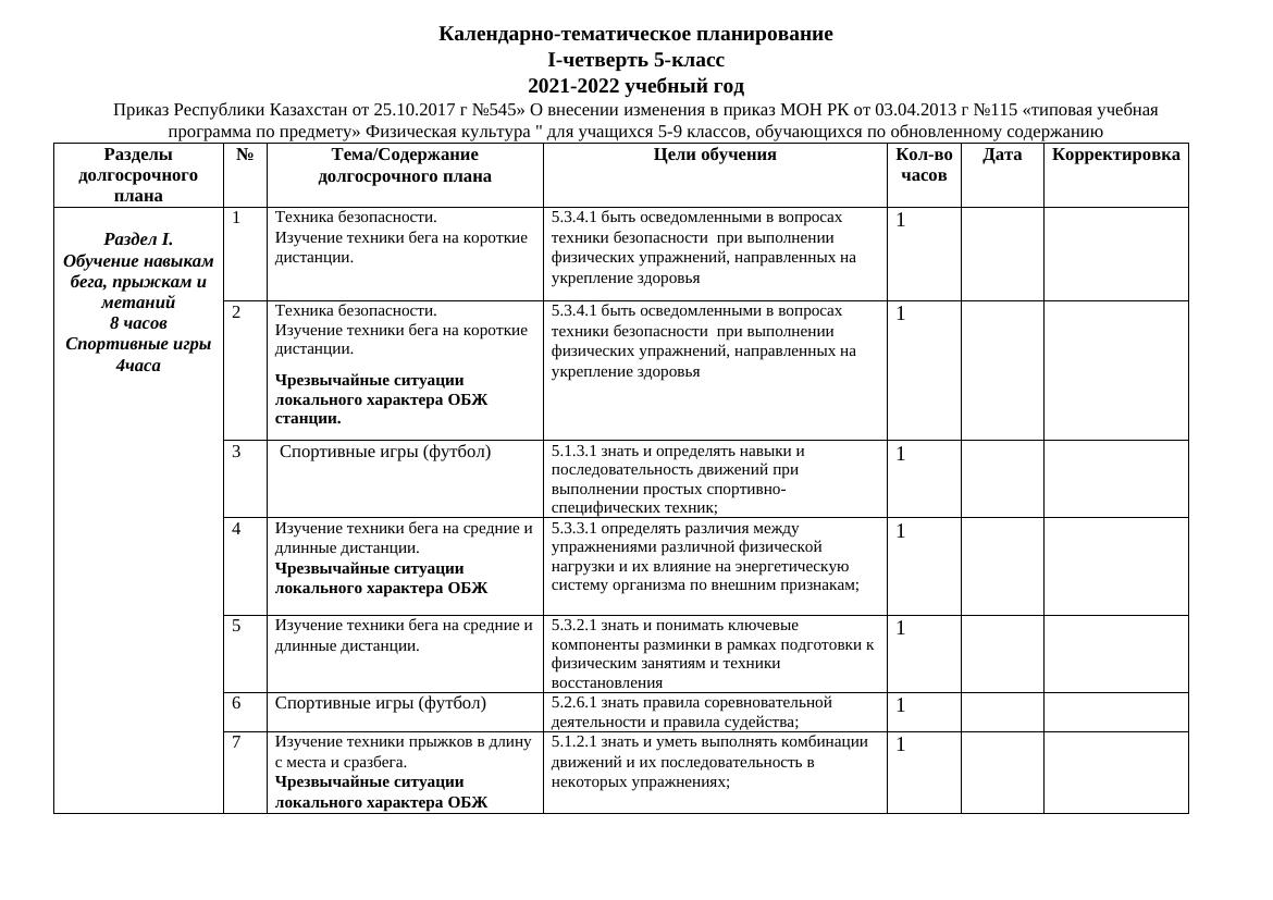 2021-2022 5 класс ктп