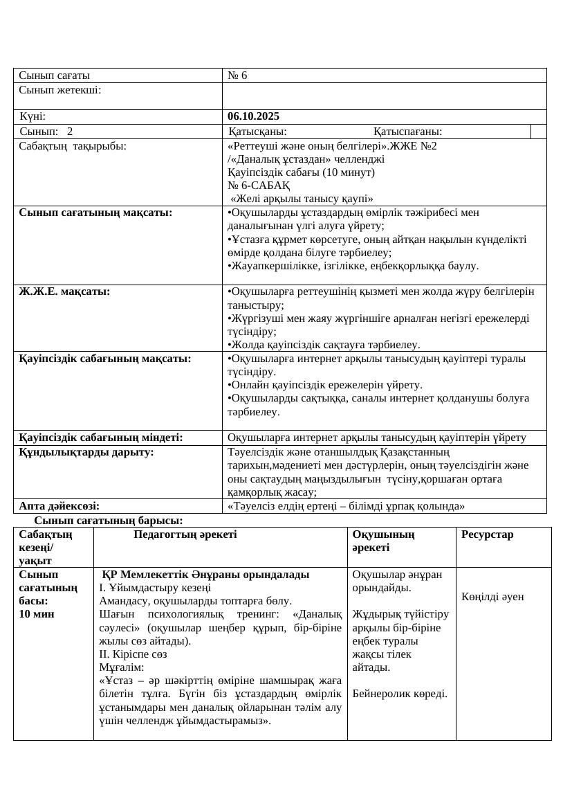 2сынып Қ.М.Ж. 06.10.25ж.Ж.Асылбекқызы