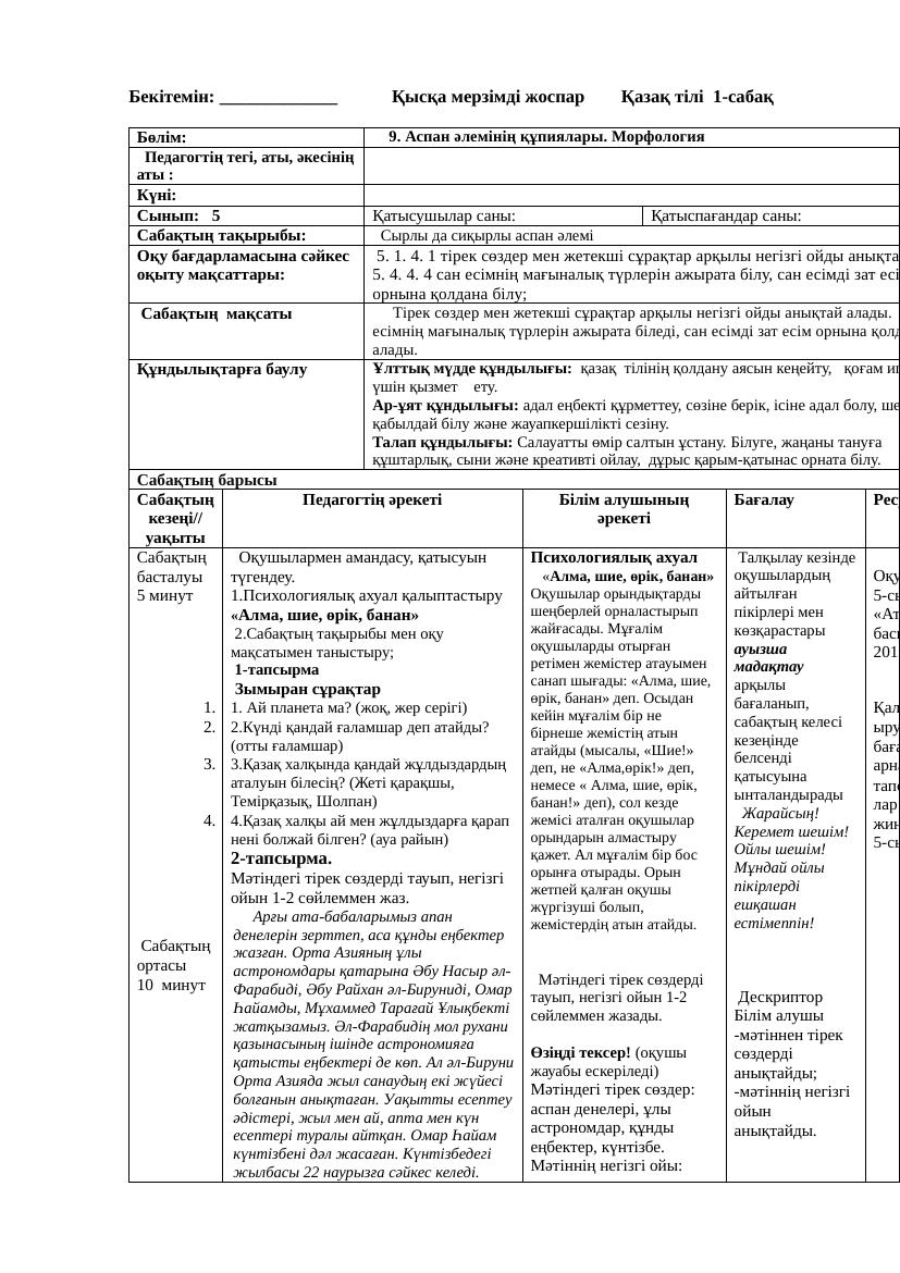 5кл қазақ тілі толық ҚМЖ 4-тоқсан