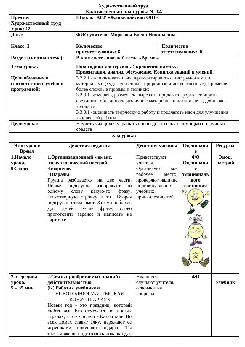 Художественный труд  12 (1)