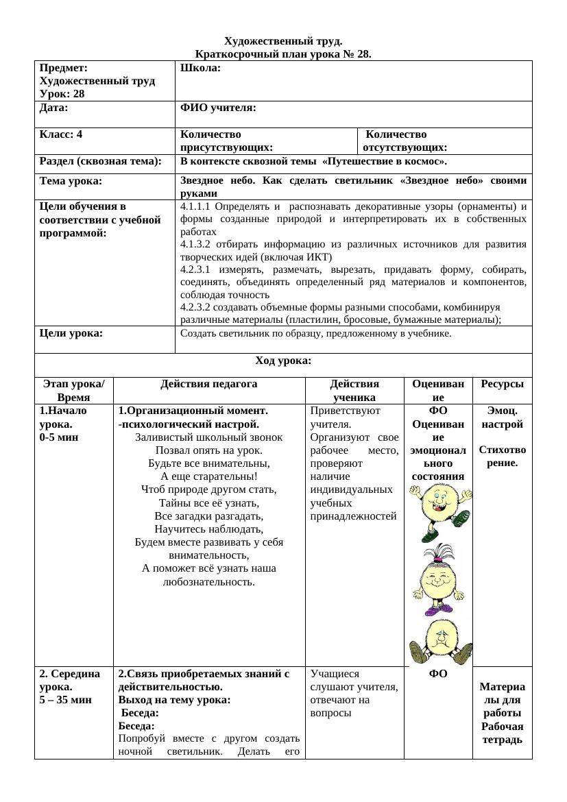 Художественный труд  28